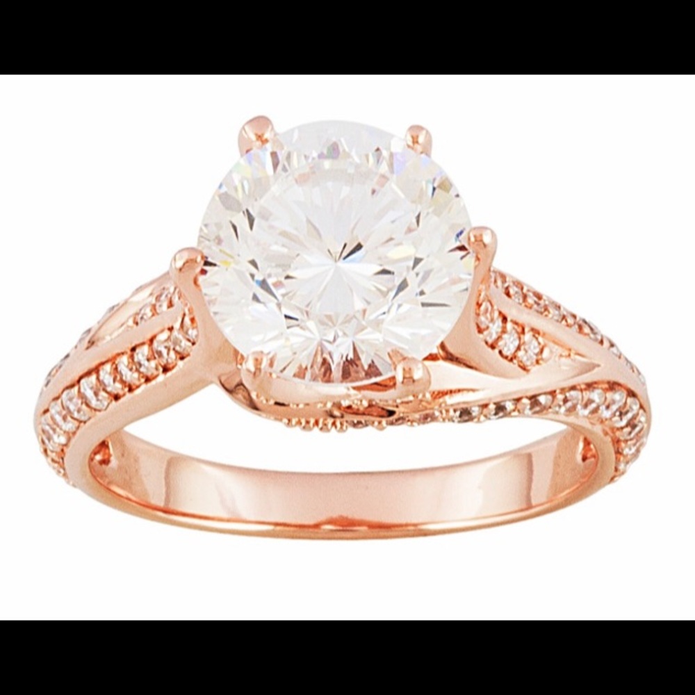 Bella Luce Cubic Zirconia Rose Gold Ring 5.53ctw